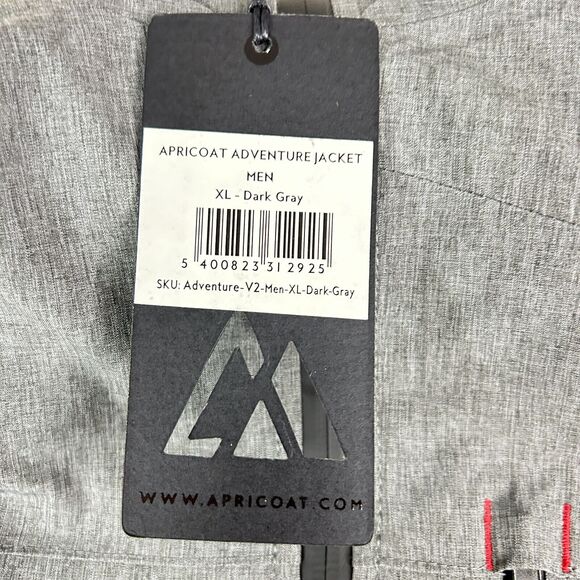 Apricoat Men's Jacket in Dark Gray with Removable Hood Size XL - Picture 3 of 16
